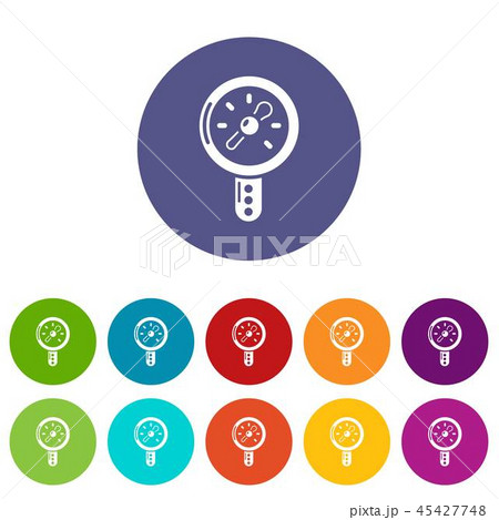 Pressure indicator icon, simple black style Pressure indicator icon, simple black style 45427748