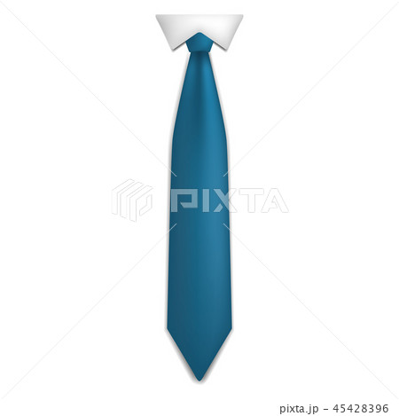 Blue tie icon, realistic style 45428396