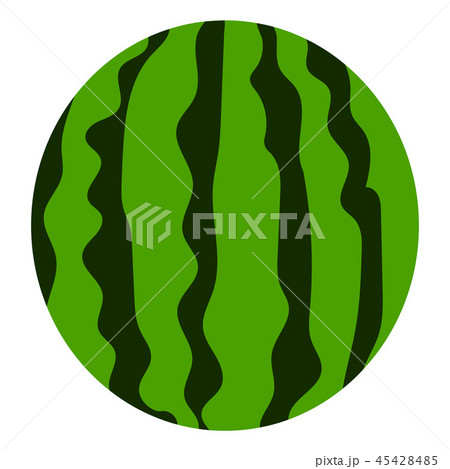 Eco watermelon icon, flat style 45428485