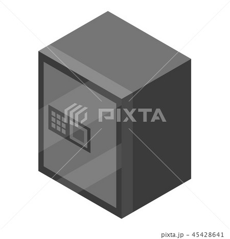 Money metal safe icon, isometric style Money metal safe icon, isometric style 45428641