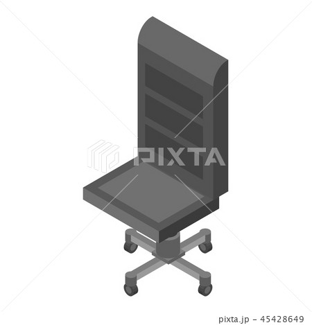 Leather office chair icon, isometric style Leather office chair icon, isometric style 45428649