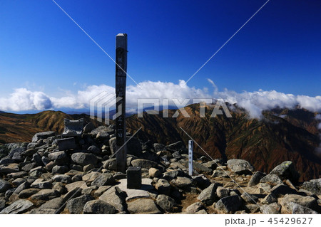東北飯豊連峰 飯豊山頂の風景 東北飯豊連峰 飯豊山頂の風景 45429627