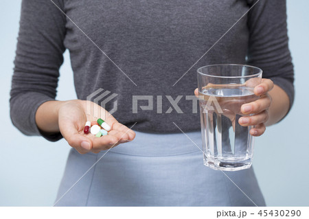 Health care items concept photo. Skin care, medical elements, pharmacy and drug capsule. 161 Health care items concept photo. Skin care, medical elements, pharmacy and drug capsule. 161 45430290