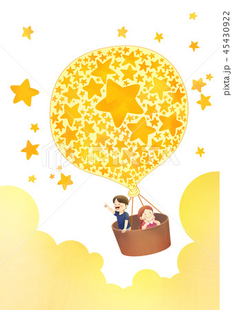 Concept of children's dreams with animals. Imagination and freedom watercolor vector illustration 008 45430922