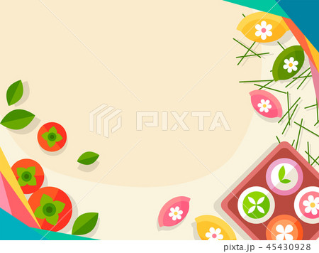 Korean ornament for blank template. banner, greeting card design vector illustration 010 Korean ornament for blank template. banner, greeting card design vector illustration 010 45430928