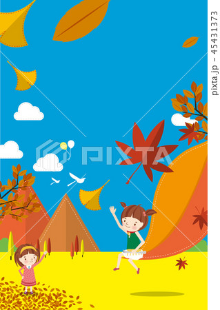 Illustration of an Autumn Picnic 45431373