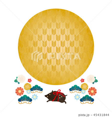 亥年-年賀状素材 亥年-年賀状素材 45431844