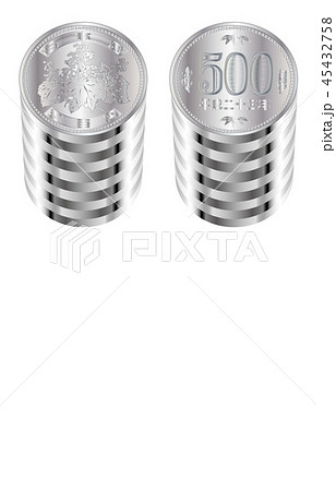 日本円五百円硬貨束 日本円五百円硬貨束 45432758