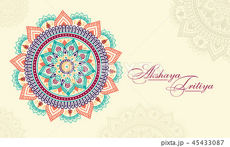 Happy India festival day card, india ornament  45433087