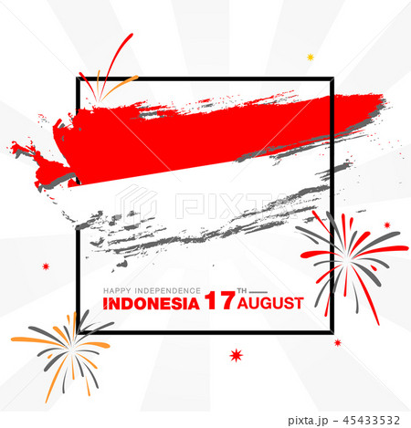 Indonesia dependence day celebrate vector template 45433532
