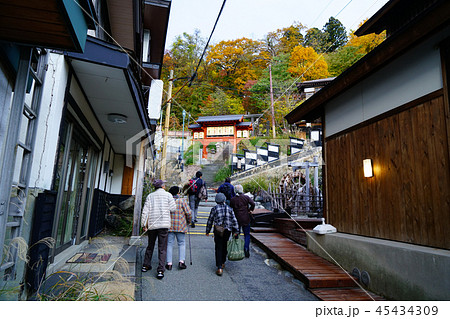 蔵王温泉 紅葉 山形県 蔵王温泉 紅葉 山形県 45434309