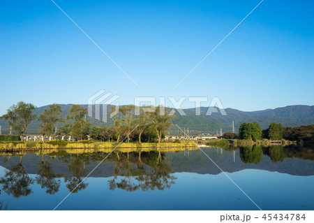 内湖の風景_滋賀県高島市貫川内湖 内湖の風景_滋賀県高島市貫川内湖 45434784