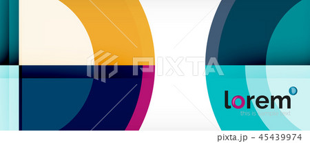 Circle abstract background, geometric modern design template Circle abstract background, geometric modern design template 45439974