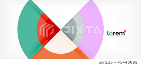 Circle abstract background, geometric modern design template 45440088