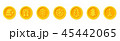 Santa Claus crypto currency Christmas winter new year holiday coins golden vector set for Christmas 45442065