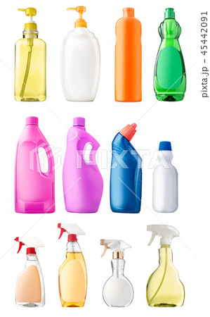 Collection of cleaning bottle product Collection of cleaning bottle product 45442091