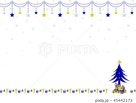 背景素材_クリスマス_blue1 背景素材_クリスマス_blue1 45442173