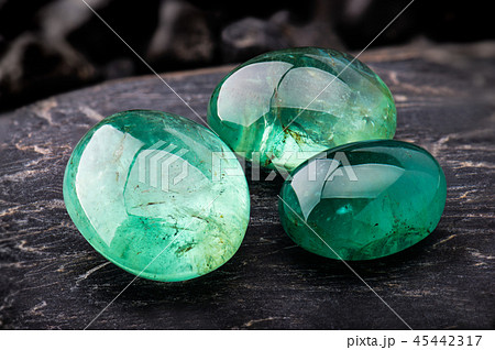 The emerald gemstone jewelry. The emerald gemstone jewelry. 45442317