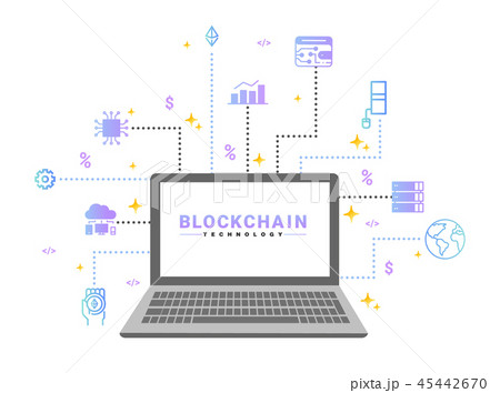 Ethereum cryptocurrency connect with PC concept Ethereum cryptocurrency connect with PC concept 45442670