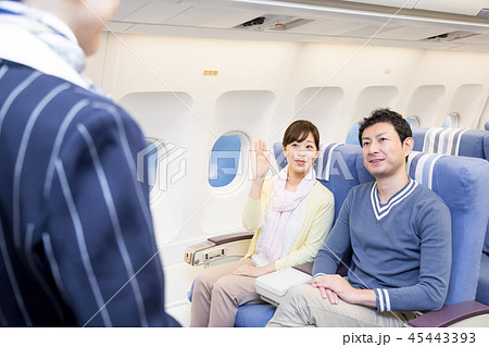 飛行機　機内　CA 45443393