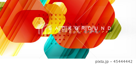 Glossy color hexagons modern composition background, shiny glass design 45444442