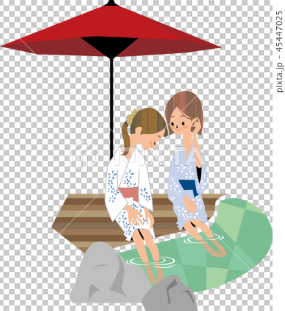 Women who enjoy footbath 45447025