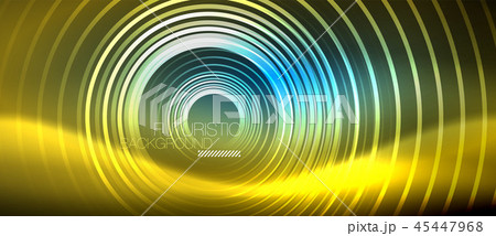 Neon glowing circles background Neon glowing circles background 45447968