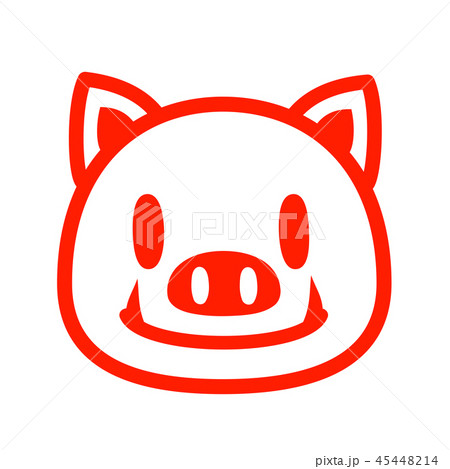 イノシシの顔アイコンのイラスト素材 イノシシの顔アイコンのイラスト素材