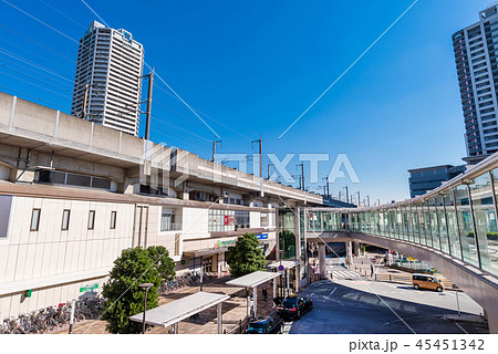 武蔵浦和駅西口の風景の写真素材 武蔵浦和駅西口の風景の写真素材