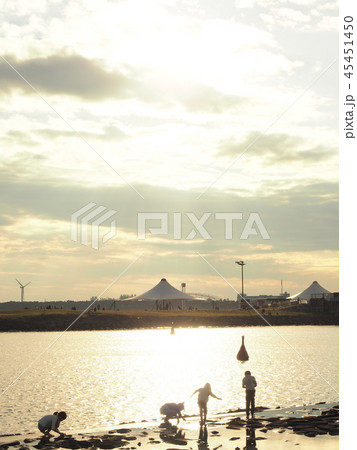 汐風の広場の夕景 汐風の広場の夕景 45451450