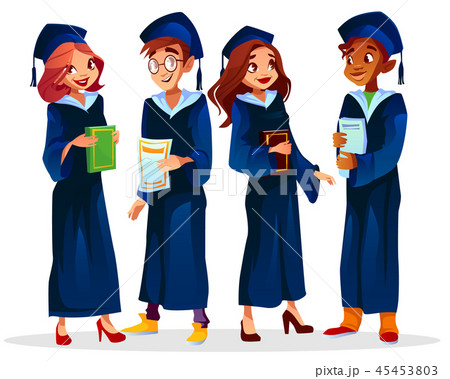 College university graduates illustration 45453803