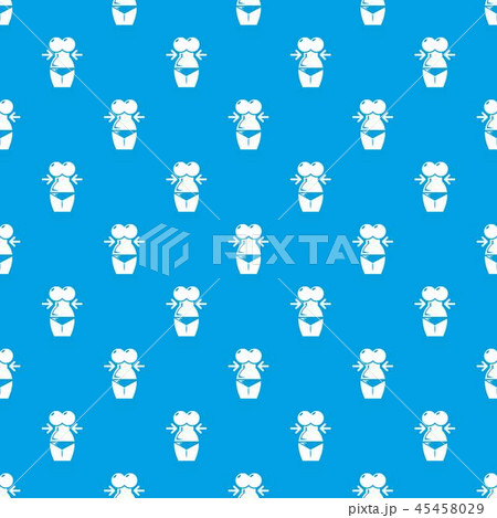 Spa body silhouette pattern vector seamless blue 45458029