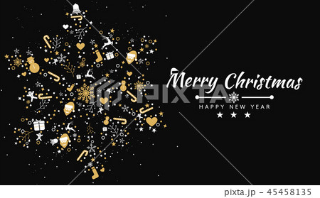 Merry Christmas background with element snowflakes Merry Christmas background with element snowflakes 45458135