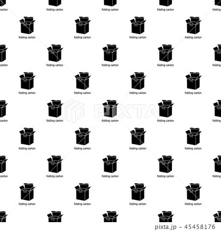 Folding carton pattern vector seamless 45458176