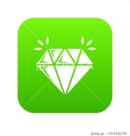 Mine diamond icon green vector 45458276