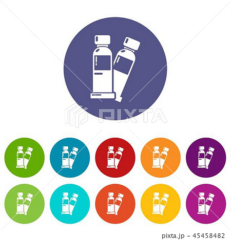 Tube paint icon, simple black style 45458482