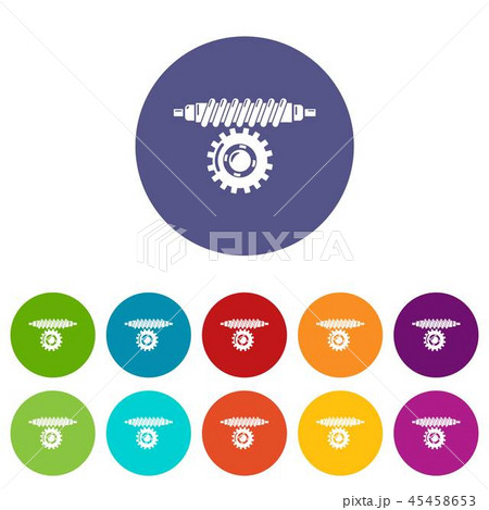 Worm gear icon, simple style. 45458653