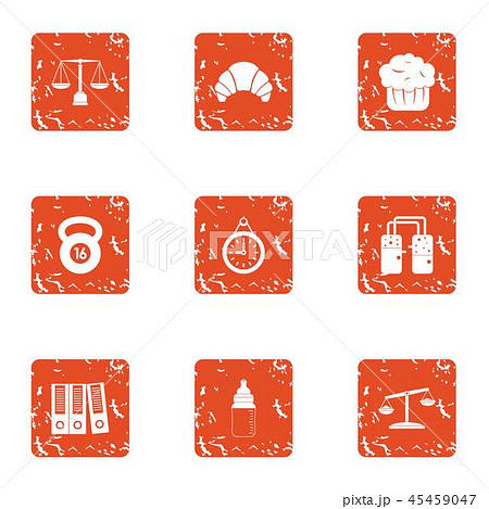 Equality icons set, grunge style Equality icons set, grunge style 45459047