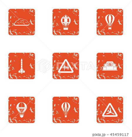 Restriction icons set, grunge style Restriction icons set, grunge style 45459117