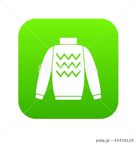Pullover icon digital green 45459129