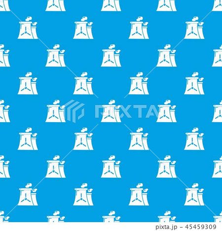 Nuclear power plant tower pattern vector seamless blue 45459309