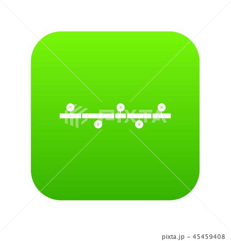 Timeline infographic icon digital green Timeline infographic icon digital green 45459408