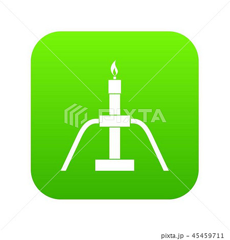 Gas flaring icon digital green Gas flaring icon digital green 45459711