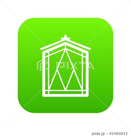 Fairy window frame icon green vector 45460025