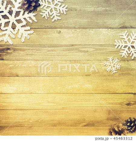 背景-木目-クリスマス-飾り 45463312