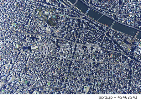 浅草合羽橋周辺／真俯瞰空撮 45463543