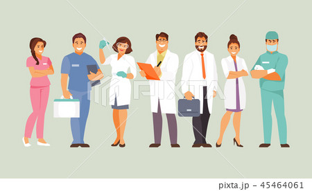 Medical staff vector 45464061