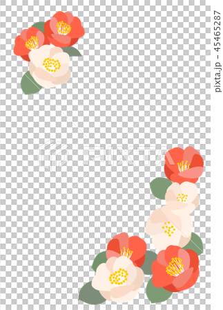 寒中お見舞い用 ツバキ 寒中お見舞い用 ツバキ 45465287