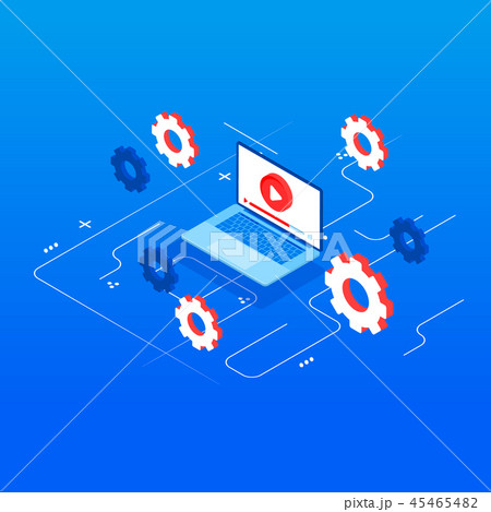 Vector concept for online education. 45465482