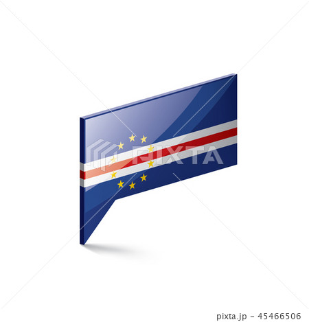 Cape Verde flag, vector illustration on a white background 45466506